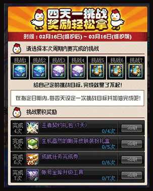 DNF四天一挑战 奖励轻松拿活动